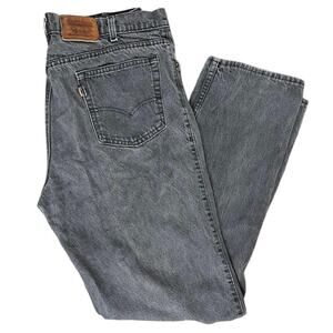 Vintage Levi’s Two Horse Faded Black Gray Jeans 38”X33”